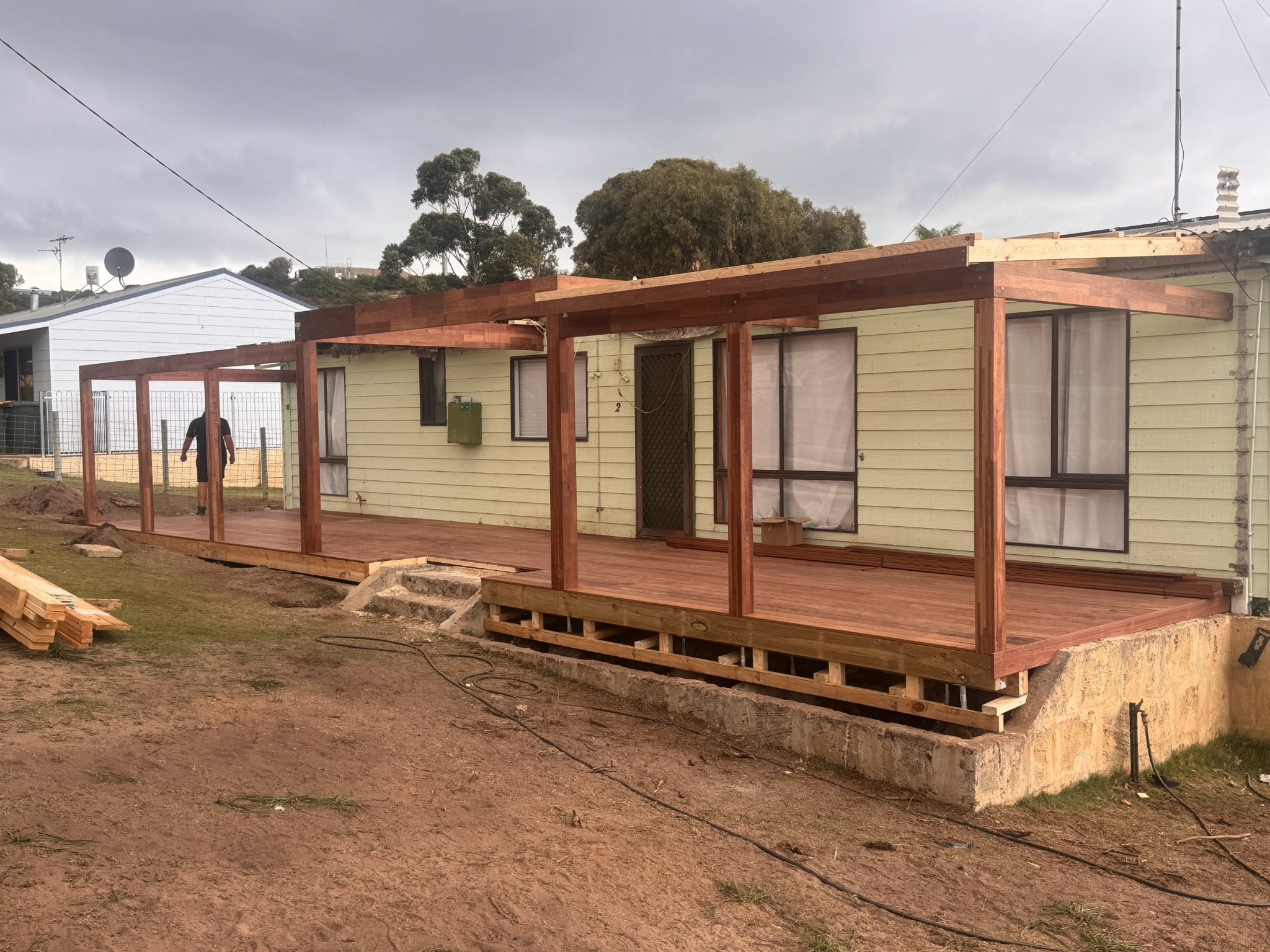 Chalet Vale during construction